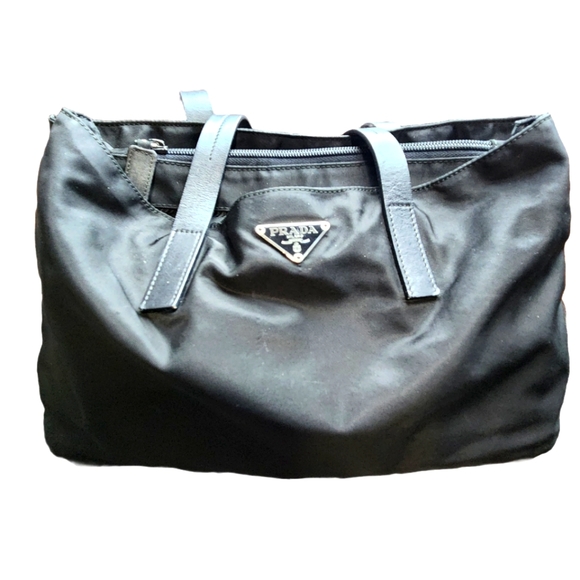 Prada Handbags - Prada Black Nylon Shoulder Bag